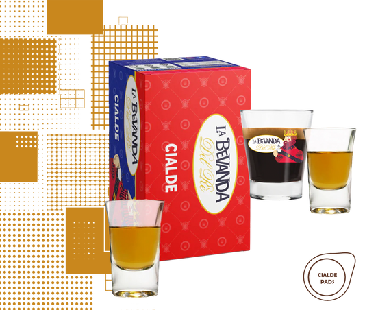 La Bevanda Del Re | 25 cialde caffè aromatizzate, gusto Rum da 44mm