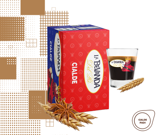 La Bevanda Del Re | 25 cialde caffè aromatizzate, gusto orzo 44mm