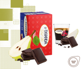 La Bevanda Del Re | 25 aromatisierte Kaffeepads,44mm Geschmack Birne und Schokolade