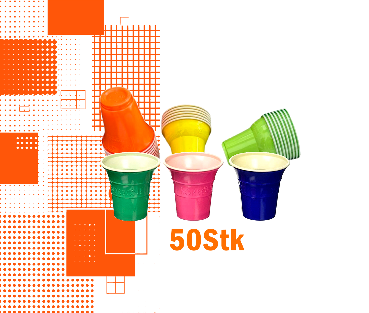 Dal Barista | Caffe Borbone Espressobecher Plastic 50stk