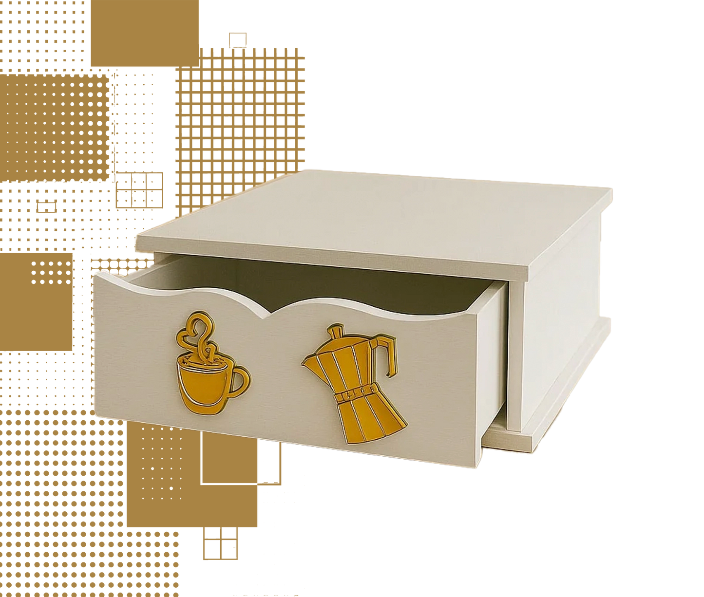 Dal Barista | Holzschublade  – Eleganz und Ordnung für Ihre Coffee Station -3