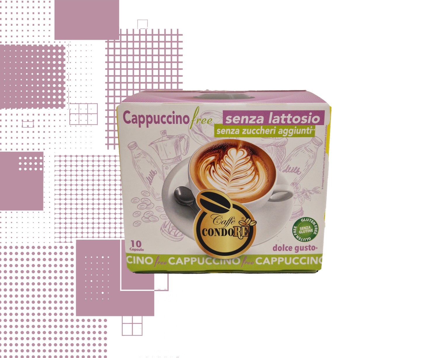Dal Barista| 10 capsule Cappuccino senza lattosio compatibili con macchine Nescafé® Dolce Gusto®