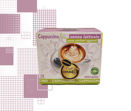 Dal Barista| 10 capsule Cappuccino senza lattosio compatibili con macchine Nescafé® Dolce Gusto®