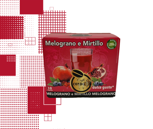 Dal Barista| 10 capsule melograno e mirtillo compatibili con macchine Nescafé® Dolce Gusto®