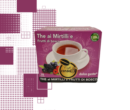 Dal Barista| 10 capsule di tisana ai frutti di bosco e mirtilli compatibili con le macchine Nescafé® Dolce Gusto®