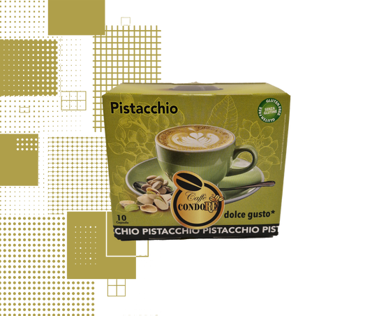 Dal Barista| 10 capsule gusto pistacchio compatibili con macchine Nescafé® Dolce Gusto®