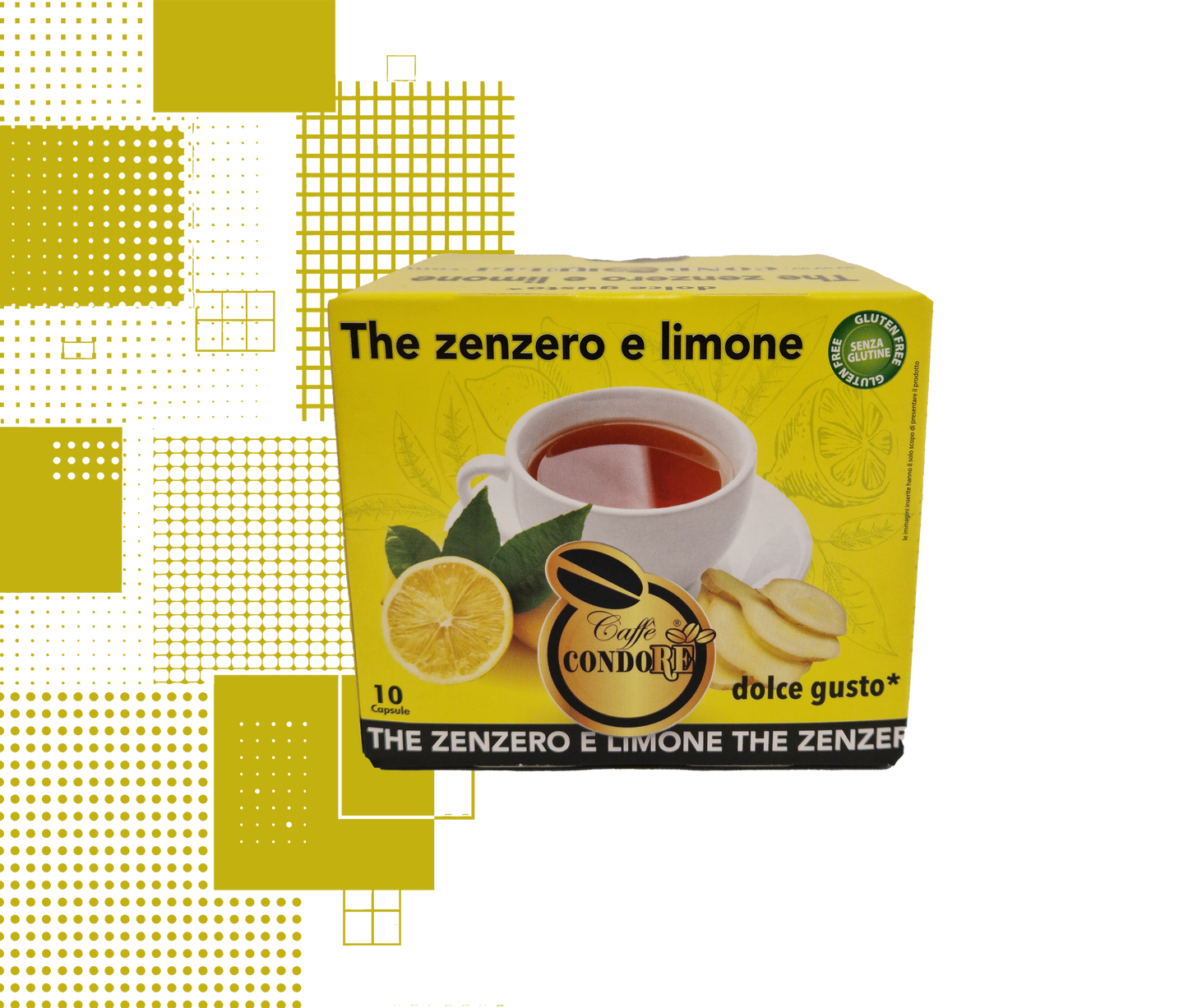 Dal Barista| 10 capsule zenzero e limone compatibili con macchine Nescafé® Dolce Gusto®