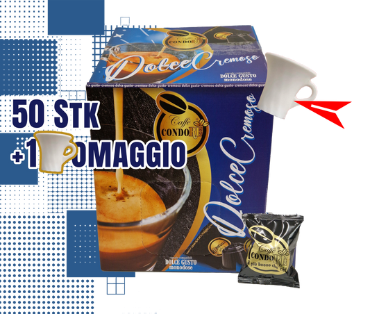 Dal Barista | 50 Nescasfè Dolce Gusto kompatible Kapseln Mischung Cremoso Monodose