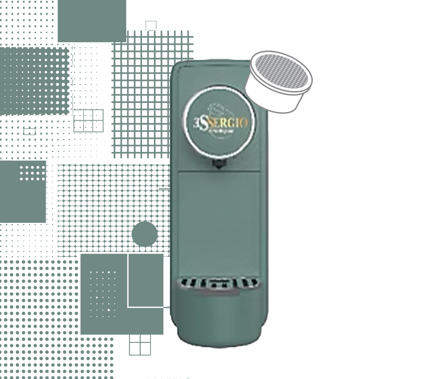Essergio Condorelli Kaffeemaschine kompatibel mit Essergio-System – Verde