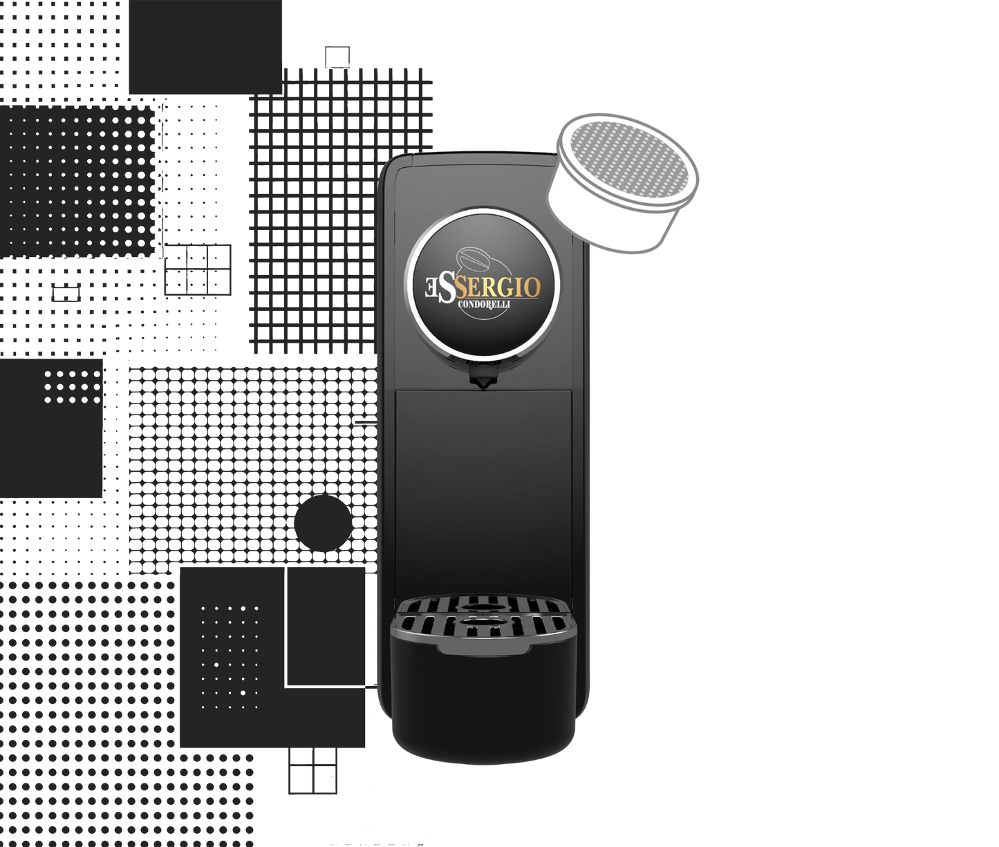 Macchina da caffè Essergio Condorelli compatibile con sistema Essergio – Nero
