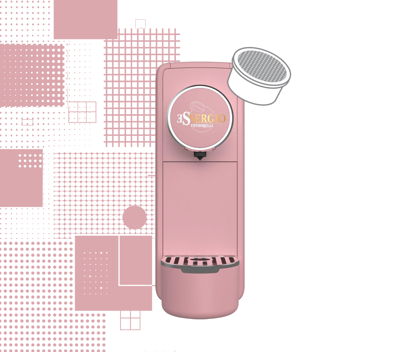 Macchina da caffè Essergio Condorelli compatibile con sistema Essergio – Rosa