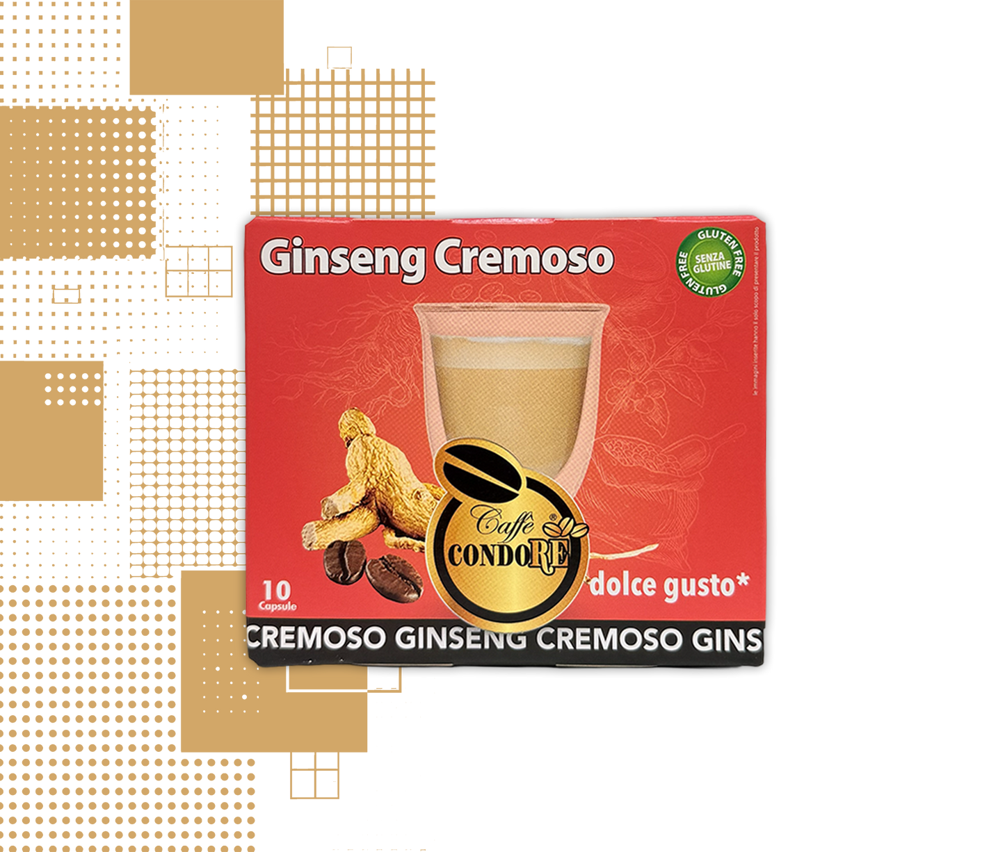 Dal Barista| 10 capsule Ginseng compatibili con macchine Nescafé® Dolce Gusto®
