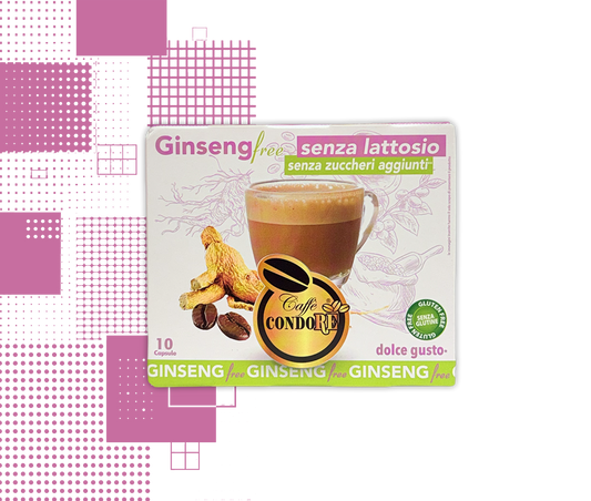 Strazzulla | 10 Kapseln Ginseng ohne Laktose und Zucker kompatibel mit Nescafé® Dolce Gusto® Maschinen