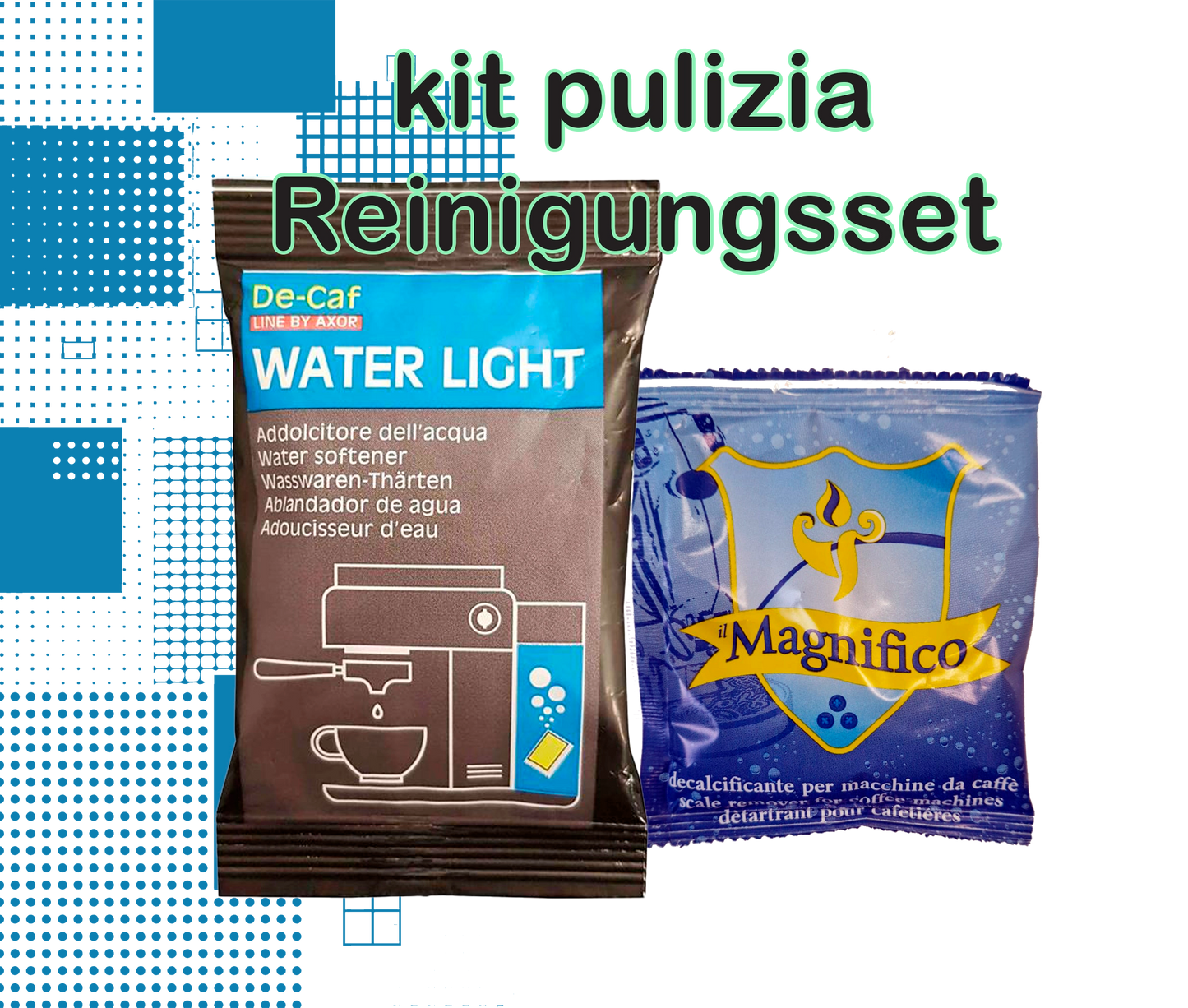 Dal Barista | Filterbeutel und Entkalkungsbeutel für Kaffeemaschine | Reines Wasser & perfekter Kaffeegenuss