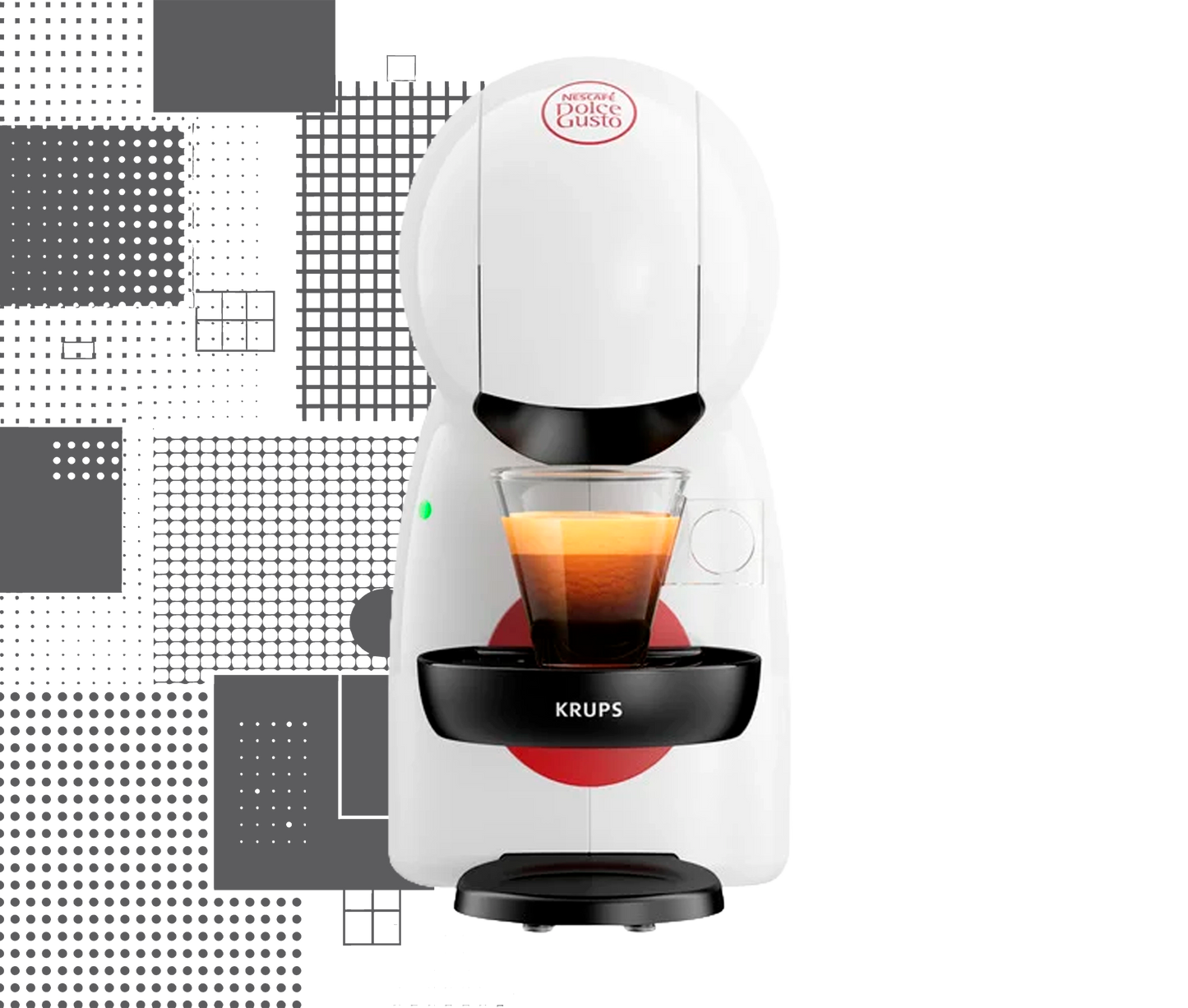 Dal Barista | Nescafè Dolce Gusto Piccolo XS by Krups weiß rot Kaffeekapselmaschine