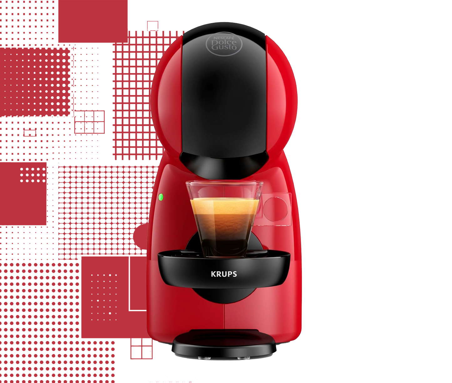 Dal Barista | Macchina per caffè a capsule Nescafè Dolce Gusto Piccolo XS by Krups rosso/nero