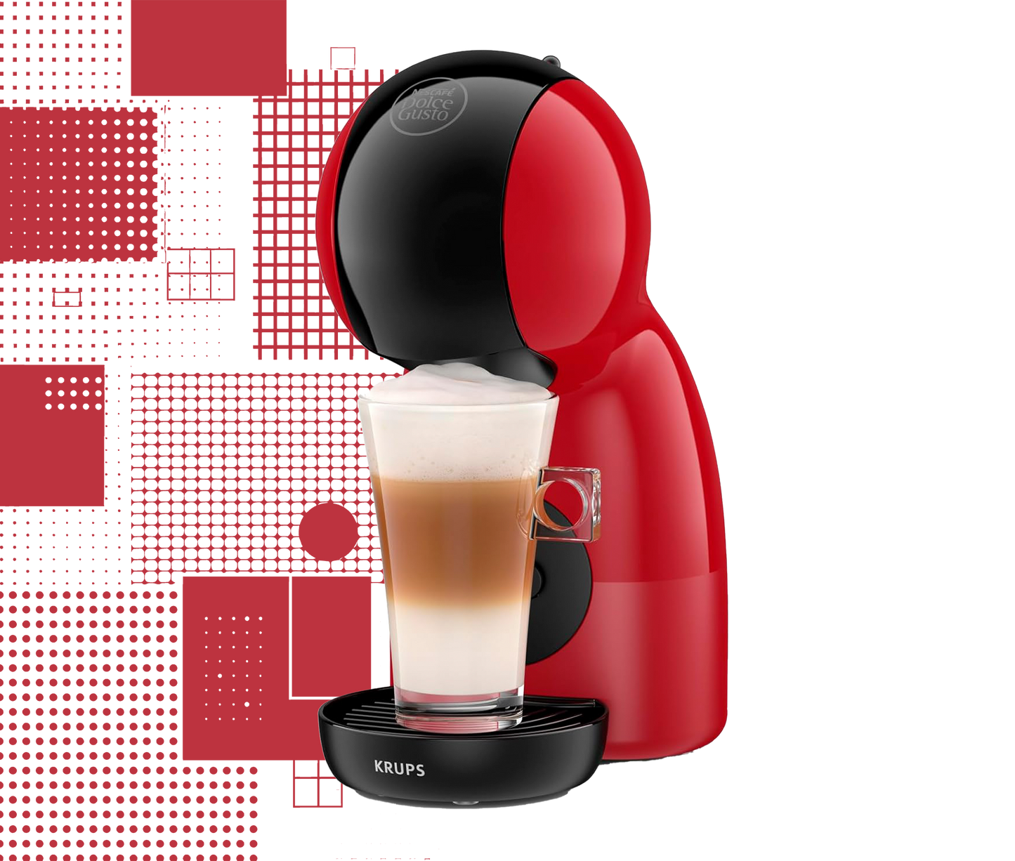Dal Barista | Macchina per caffè a capsule Nescafè Dolce Gusto Piccolo XS by Krups rosso/nero