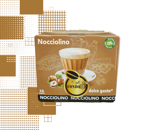 Dal Barista| 10 Kapseln Nocciolino kompatibel mit Nescafé® Dolce Gusto® Maschinen