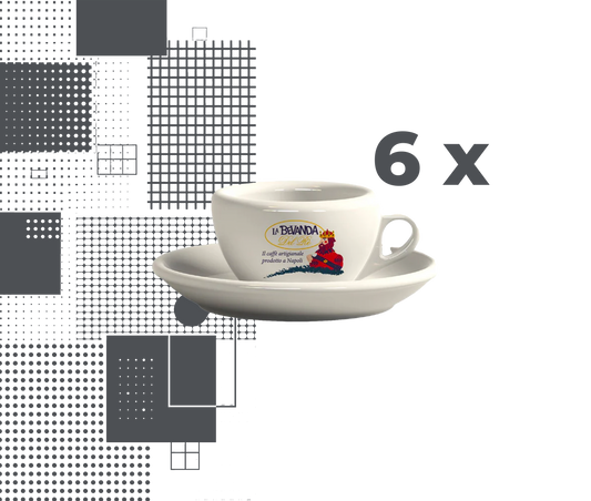 La Bevanda del Re | Set di 6 tazzine da caffè in ceramica