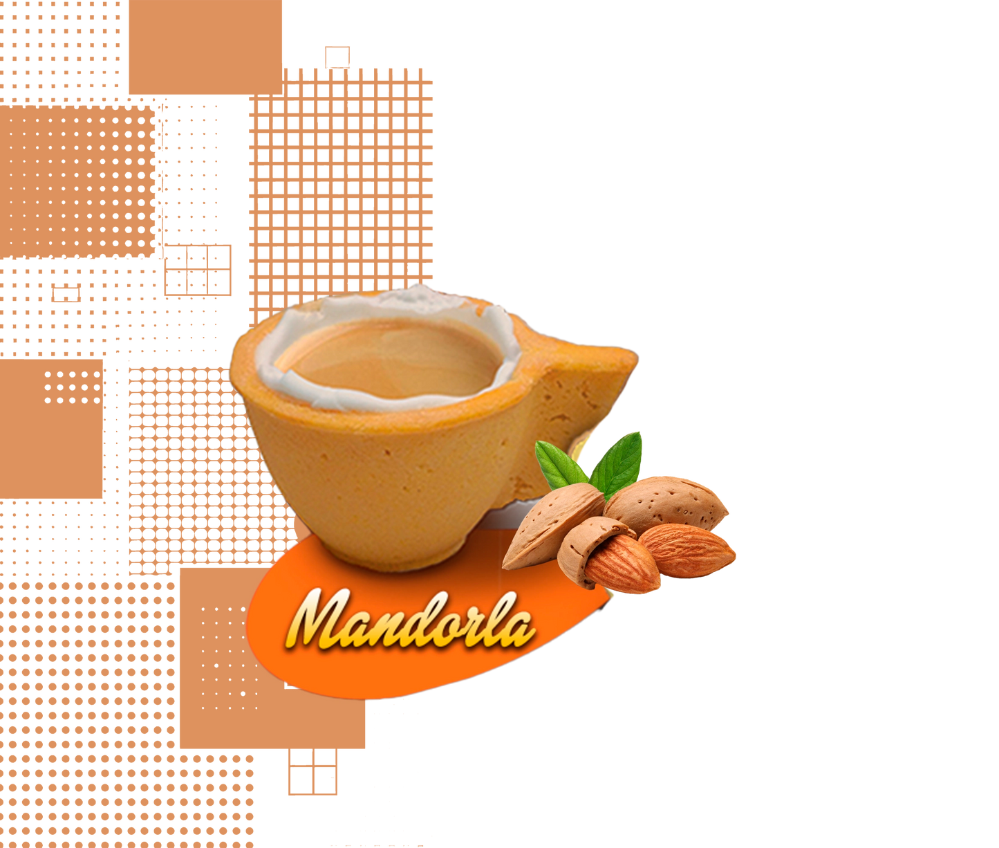 Dal Barista | Tazzina di pasta frolla artigianale gusto mandorla