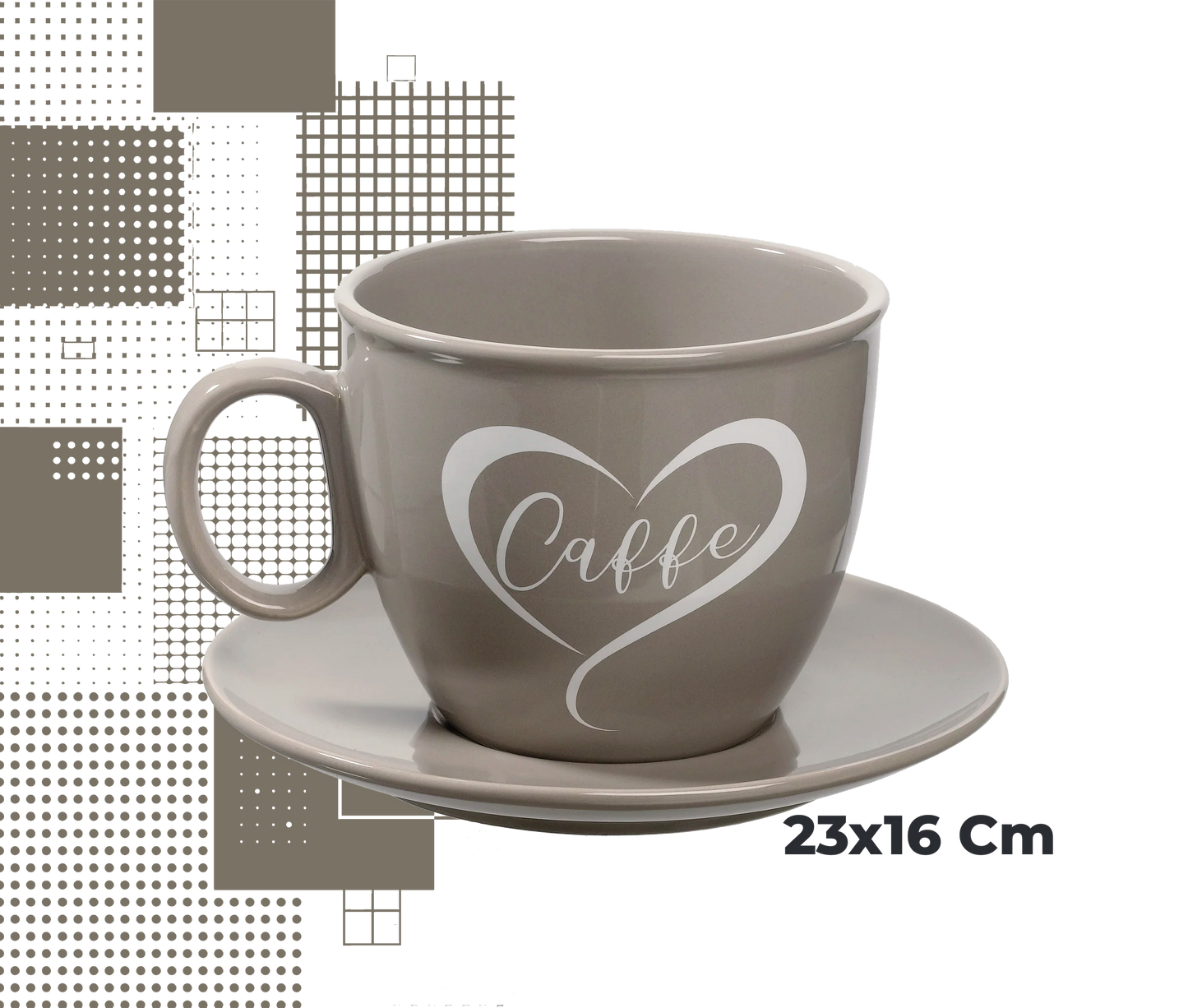 Dal Barista | Tazzone Grande in Ceramica Porta Cialde e Capsule Caffè | Große Keramik-Tasse – Kapselhalter & Deko-Becher 3