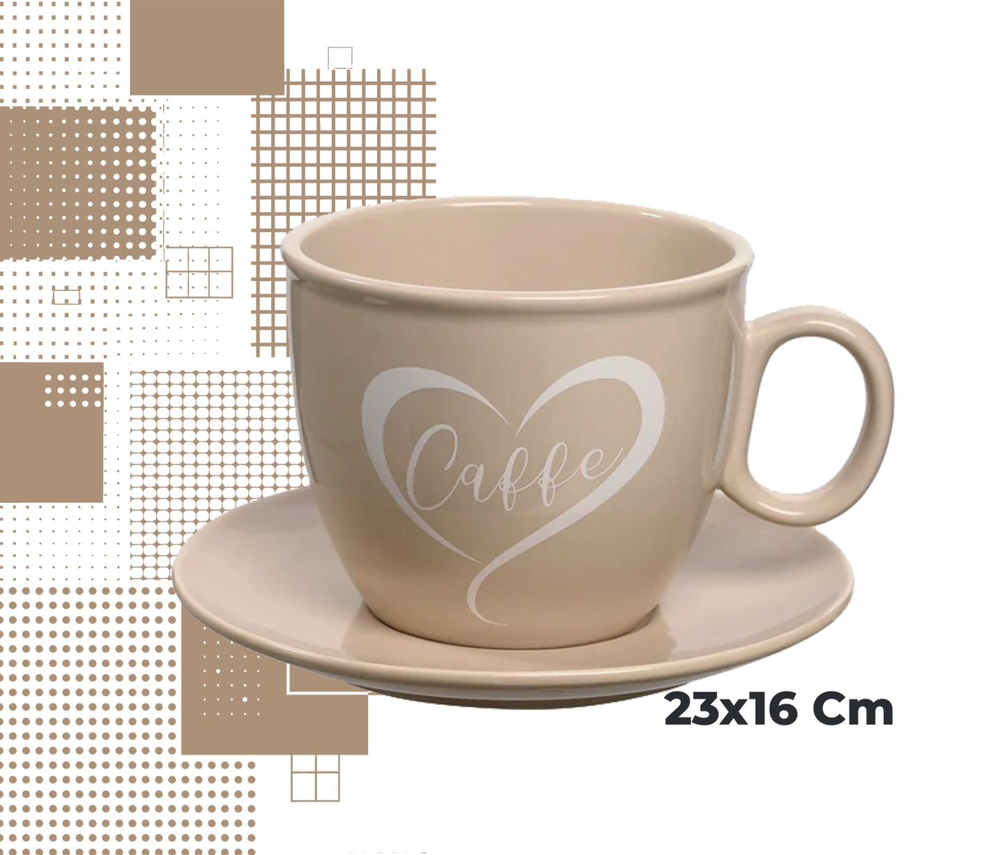 Dal Barista | Tazzone Grande in Ceramica Porta Cialde e Capsule Caffè | Große Keramik-Tasse – Kapselhalter & Deko-Becher 6