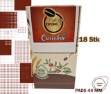 Condorè | 18 aromatisierte Kaffeepads, 44mm Geschmack Schokolade