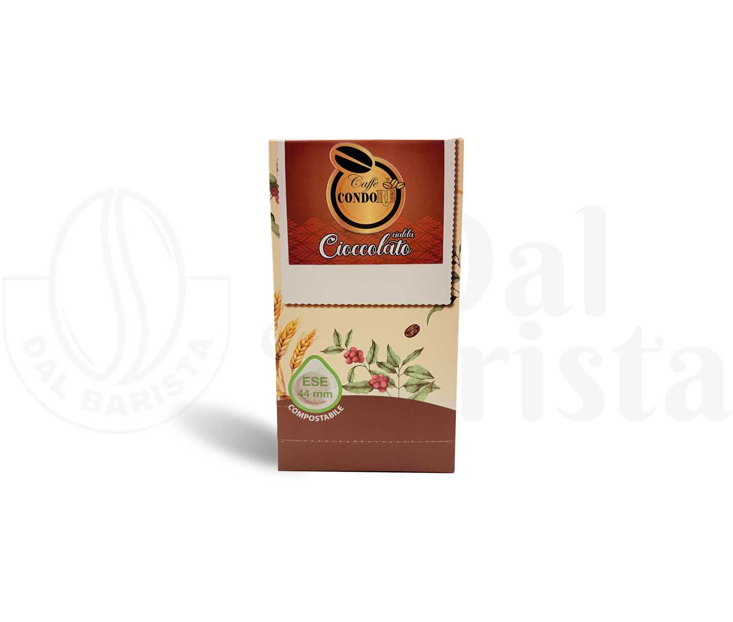 Condorè | Cialde di Bevanda al Cioccolato - 18 Pad Aromatizzate Ø 44 mm