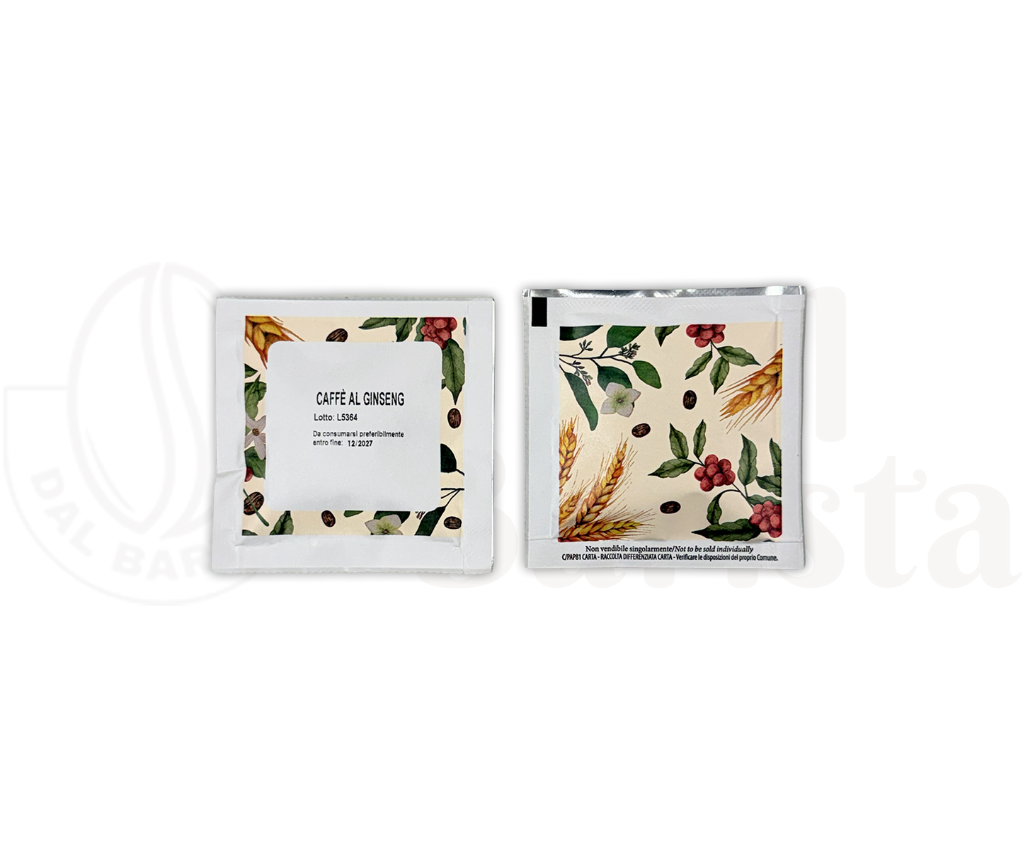 Condorè | Cialde di Caffè al Ginseng – 18 Pad Aromatizzate Ø 44 mm