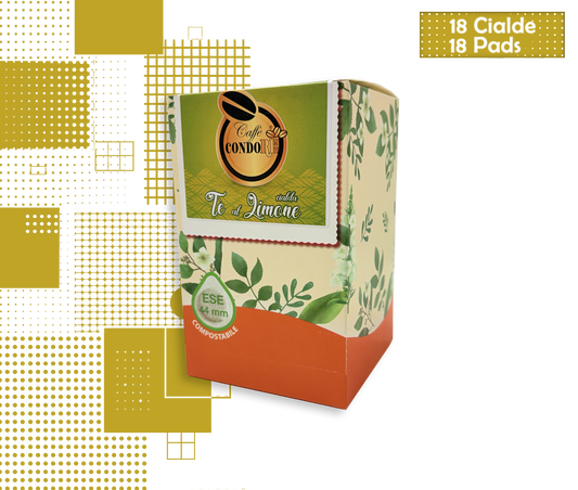 Condorè | Cialde Tè al Limone - 18 Pad Aromatizzate Ø 44 mm