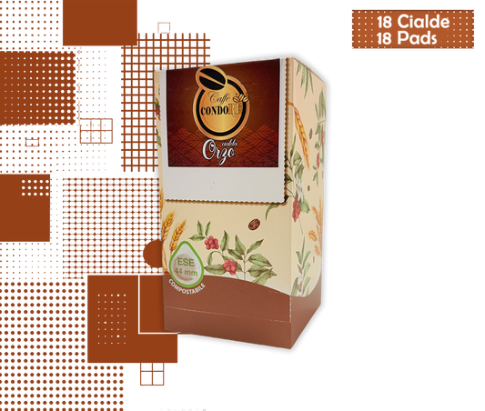 Condorè | Cialde di Bevanda all'Orzo - 18 Pad Aromatizzate Ø 44 mm 