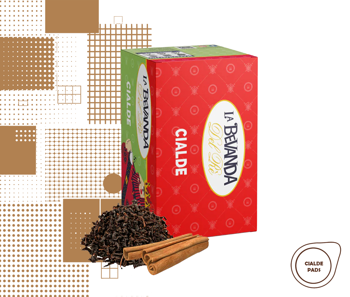 La Bevanda Del Rè | 20 pads Schwarztee-Aufguss mit Zimt