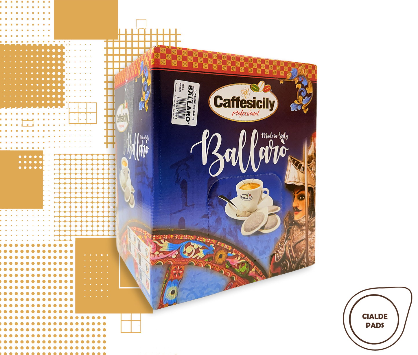 Caffesicily Ballarò | Packung 150 Pads