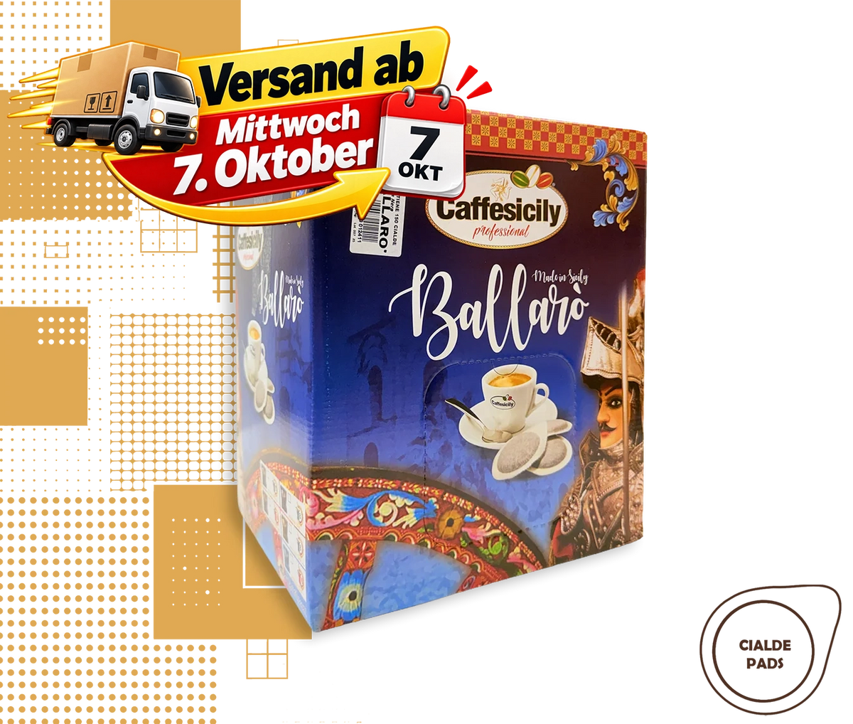 Caffesicily Ballarò | Packung 150 Pads
