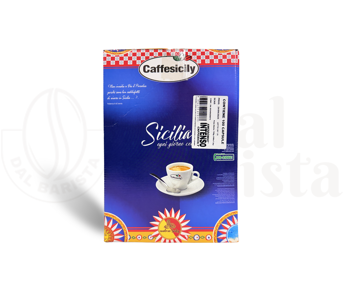 Caffesicily | 100 Kapseln Mischung Intenso Lav. A Modo Mio®