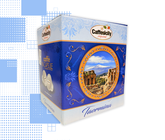 Caffesicily | 100 Kapseln Mischung Taormina Schwarz kompatibel Nespresso