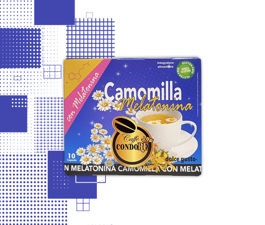 Strazzulla | 10 Kapseln Kamille mit Melatonin kompatibel mit Nescafé® Dolce Gusto® Maschinen