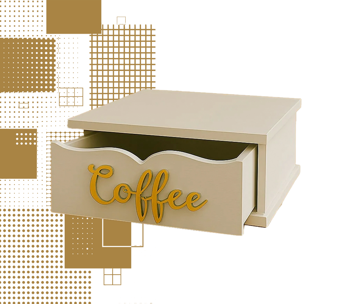 Dal Barista | Holzschublade  – Eleganz und Ordnung für Ihre Coffee Station -1