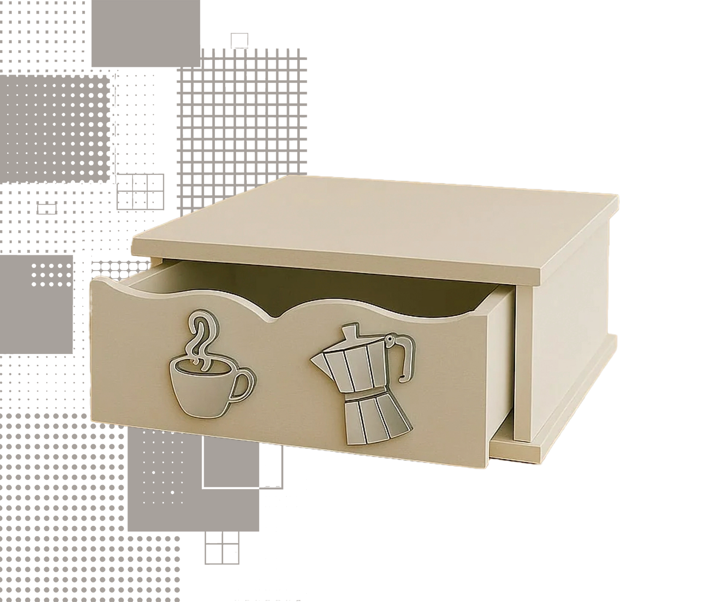 Dal Barista | Holzschublade  – Eleganz und Ordnung für Ihre Coffee Station -4