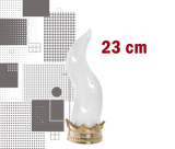 Corno Portafortuna Napoletano – colore bianco-oro 23 cm