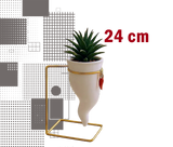 Corno Portafortuna Napoletano – con pianta 24 cm