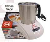 CREMITO Weiß | Elektrischer Milchaufschäumer für heißen und kalten Milchschaum aus Edelstahl