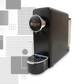 Essergio Kaffeemaschine Schwarz - Silber | Kompatibel mit Essergio-System