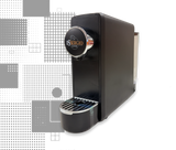 Essergio Kaffeemaschine Schwarz - Silber | Kompatibel mit Essergio-System