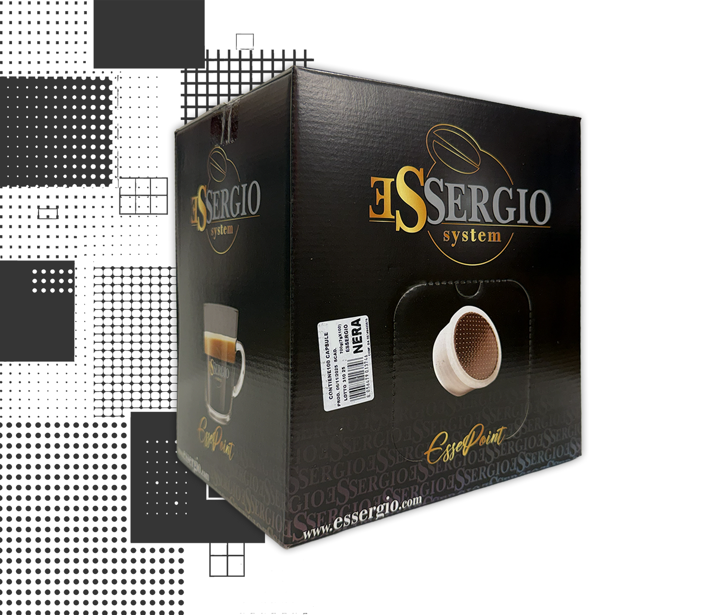Essergio  | 100 Capsule Miscela Nera Essergio-System  