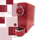 Essergio Kaffeemaschine Rot - Silber | Kompatibel mit Essergio-System