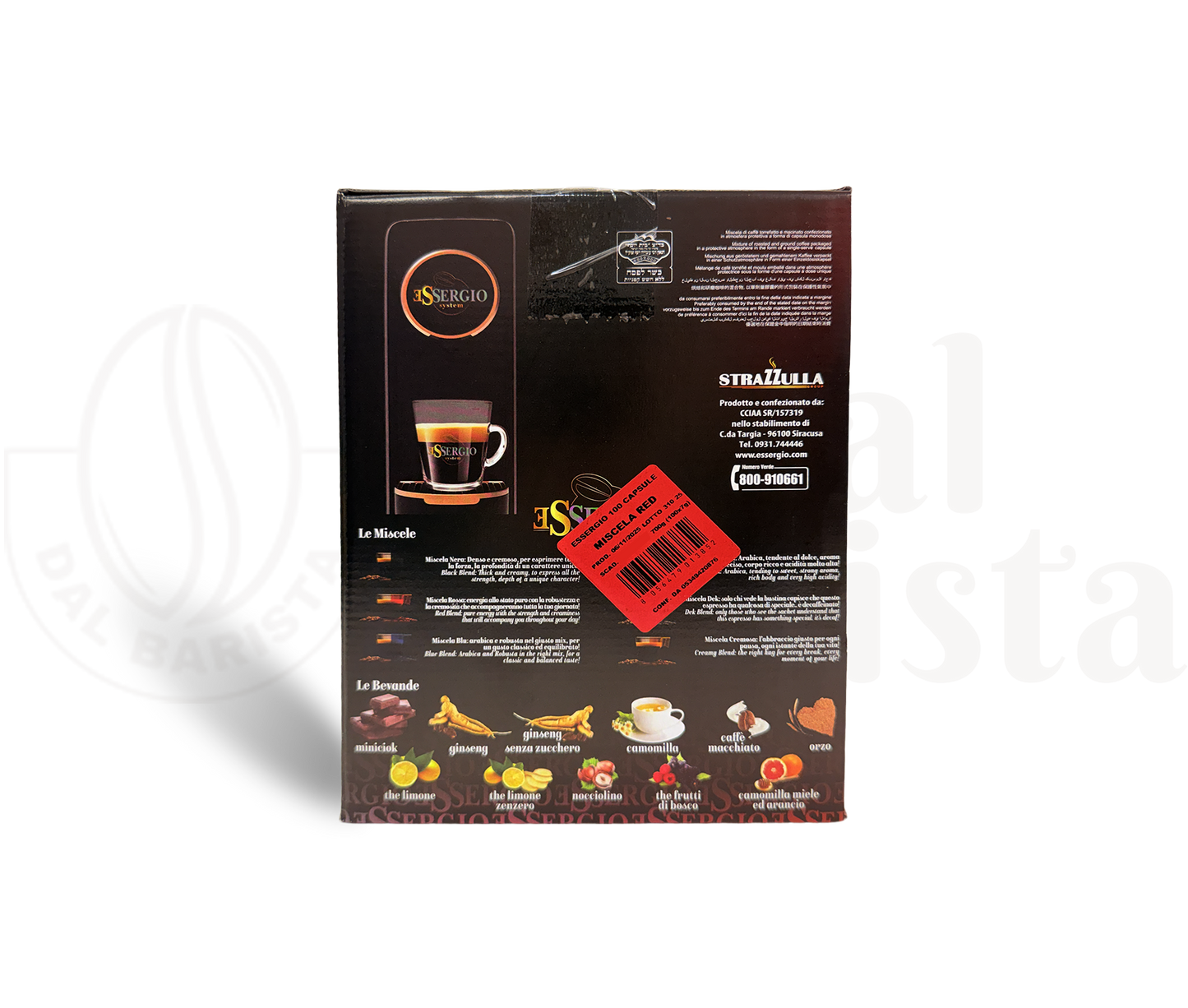 Essergio | 100 Capsule Miscela Rossa Essergio-System