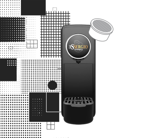 Essergio Condorelli Kaffeemaschine kompatibel mit Essergio-System – Schwarz