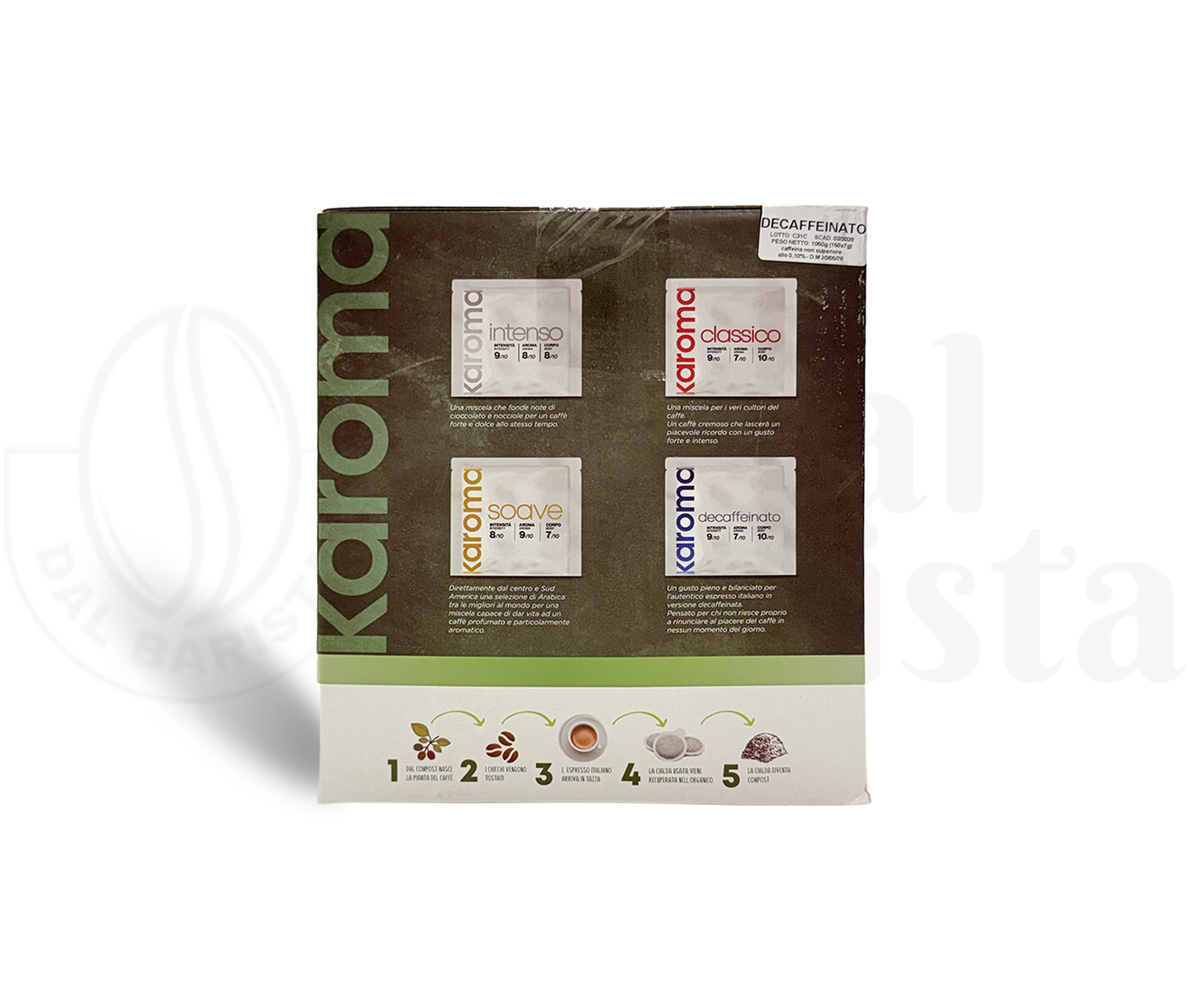 Karoma | 150 Cialde Decaffeinato
