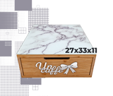Dal Barista | Holzschublade  – Bamboo eff. marmo argento fiocco